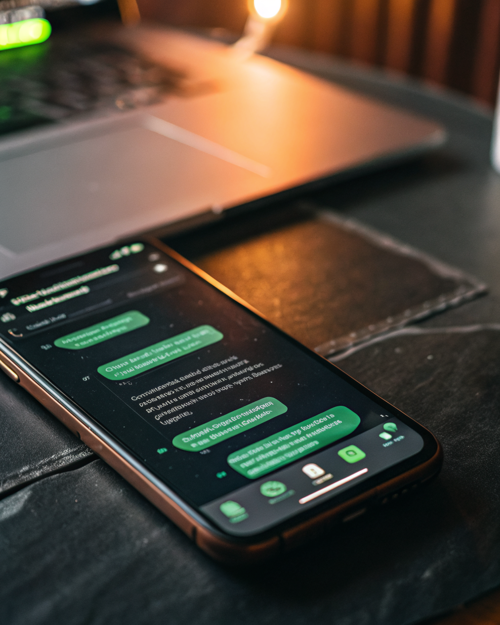 WhatsApp chat interface